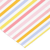 ファースト誕生日パステルストライプ ショートテーブルランナー (コーナー)