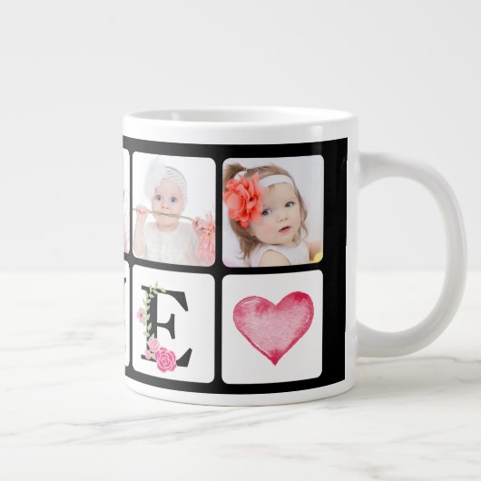 ファースト誕生日フォト誕生日マグ ジャンボコーヒーマグカップ (右)