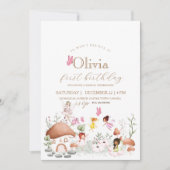 ファースト誕生日フラワーフェアウィスピクシーガールズ 招待状 (正面)