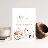 ファースト誕生日フラワーフェアウィスピクシーガールズ 招待状