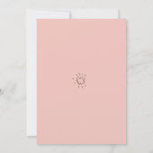 ファースト誕生日フローラワン&バニー招待状 招待状 (裏面)