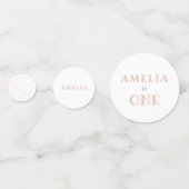 ファースト誕生日ベガーリービーガールフォト誕生日 コンフェッティ (裏面)