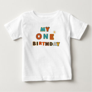 ファースト誕生日ベビーガール ベビーTシャツ