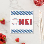 ファースト誕生日ベースボールナプキンス スタンダードカクテルナプキン (インサイチュ)