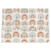 ファースト誕生日ボホーレインボーMR Onederful ラージペーパーバッグ (正面)