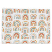 ファースト誕生日ボホーレインボーMR Onederful ラージペーパーバッグ (裏面)