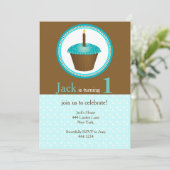 ファースト誕生日ボーイ招待状 招待状 (スタンド正面)