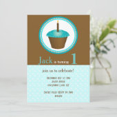 ファースト誕生日ボーイ招待状 招待状 (スタンド正面)