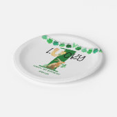 ファースト誕生日ラッキーワンアイリッシュテーマパーティー ペーパープレート (アングル)