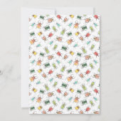 ファースト誕生日ラブバグ招待状 招待状 (裏面)