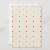 ファースト誕生日リトルラブバグベビー招待状 招待状 (裏面)