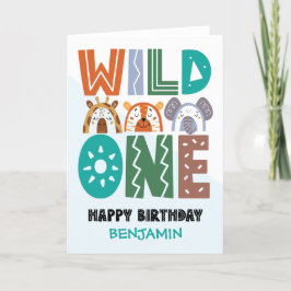 ファースト誕生日ワイルドワン カード