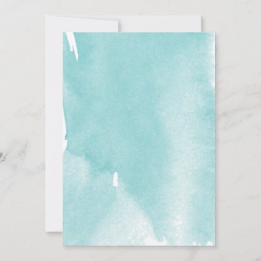 ファースト誕生日ワンダーザシーマーメイド誕生日 招待状 (裏面)