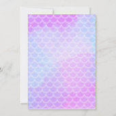 ファースト誕生日人魚 招待状 (裏面)