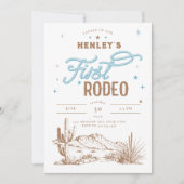 ファースト誕生日招待状フォーボーイズ 招待状 (正面)