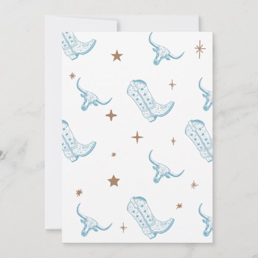 ファースト誕生日招待状フォーボーイズ 招待状 (裏面)