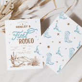 ファースト誕生日招待状フォーボーイズ 招待状