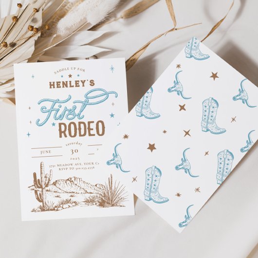 ファースト誕生日招待状フォーボーイズ 招待状