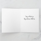 ファースト誕生日詰まったトイパーソナライズされたライオン カード (内部)