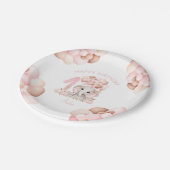 ファースト誕生日象秋ガール紙プレート ペーパープレート (アングル)