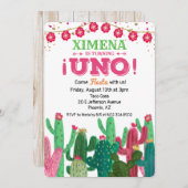 ファースト1バースデーフィエスタサボス招待状 招待状 (正面/裏面)