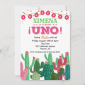 ファースト1バースデーフィエスタサボス招待状 招待状 (正面)