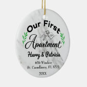 ファースト・アパートメント2022名前をカスタムする&アドレス セラミックオーナメント (右)