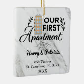 ファースト・アパートメント2022名前をカスタムする&アドレス セラミックオーナメント (右)