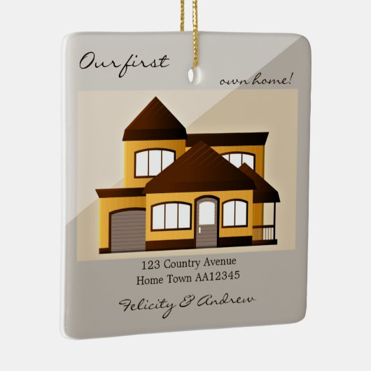 ファースト・オア・ホームのミニマリスト写真 セラミックオーナメント (右)