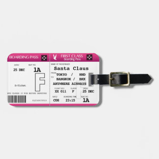 ファースト・クラスの搭乗券の荷物のラベル ラゲッジタグ