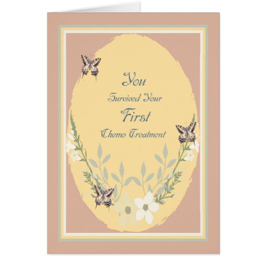 ファースト・ケモ・トリートメント花のカード (正面)