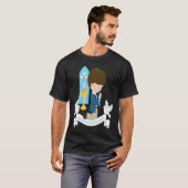 ファースト・コミュニオンキッズブラウンヘアボーイロザリーソン Tシャツ (正面フル)