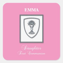 ファースト・コミュニオンシルバーアリス スクエアシール