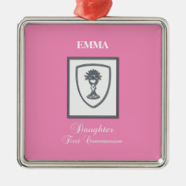 ファースト・コミュニオンシルバーアリス メタルオーナメント