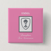 ファースト・コミュニオンシルバーアリス 缶バッジ (正面)