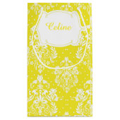 ファースト・コミュニオンダマスクブロンド女の子ありがとう スモールペーパーバッグ (裏面)