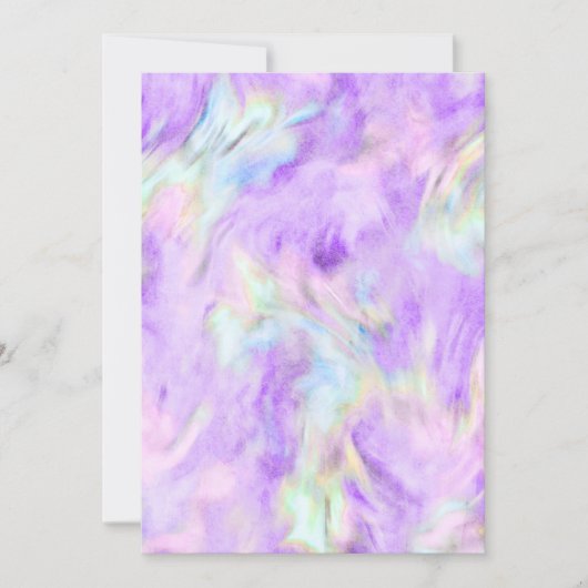 ファースト・コミュニオンパープル絞り染めクロス 招待状 (正面)