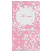 ファースト・コミュニオンブルネットヘアガールサンキュー スモールペーパーバッグ (裏面)