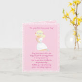 ファースト・コミュニオンブロンド・ガール カード (黄色い花)