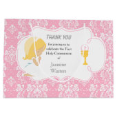 ファースト・コミュニオンブロンド・ヘアガール・サンキュー ラージペーパーバッグ (裏面)