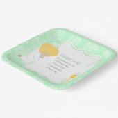 ファースト・コミュニオンブロンド・ボーイグリーンダマスク ペーパープレート (傾斜あり)