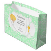 ファースト・コミュニオンブロンド・ボーイグリーンダマスク ラージペーパーバッグ (裏面アングル)