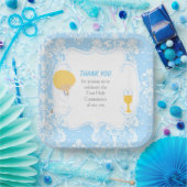 ファースト・コミュニオンブロンド・ボーイブルーダマスク ペーパープレート (パーティー)