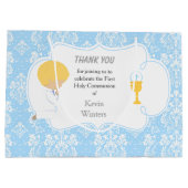 ファースト・コミュニオンブロンド・ボーイブルーダマスク ラージペーパーバッグ (裏面)