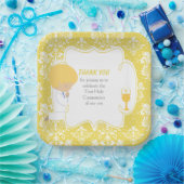 ファースト・コミュニオンブロンド・ボーイ・金ゴールド・ダマスク ペーパープレート (パーティー)