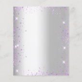 ファースト・コミュニオンラベンダーシルバー予算招待状 チラシ (裏面)