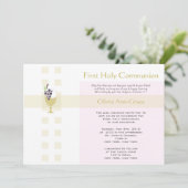 ファースト·コミュニオン-ガール 招待状 (スタンド正面)