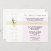 ファースト·コミュニオン-ガール 招待状 (正面/裏面)