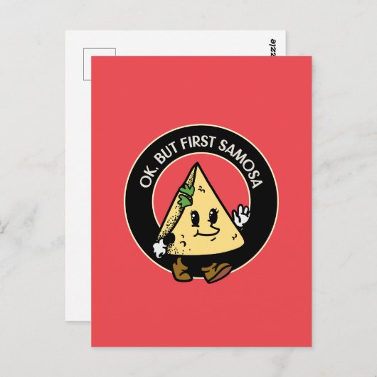 ファースト・サモサ ポストカード (正面/裏面)