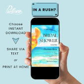 ファースト・スピリッツ・アマルフィビーチカクテルブライダルシャワー 招待状